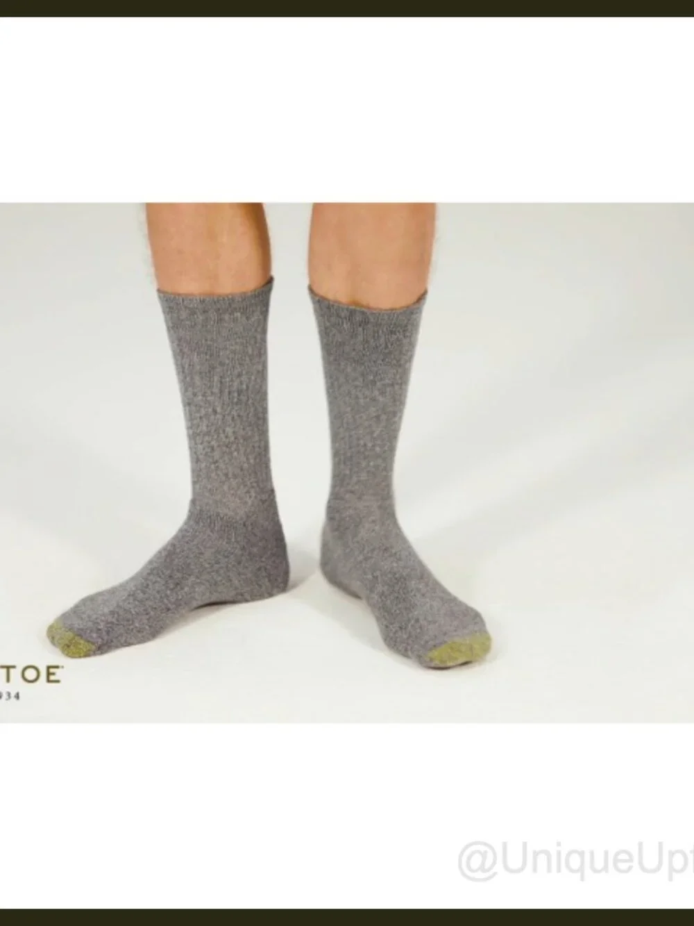 Men's Harrington Crew Socks 6-Pair Pack Cotton Blend Cushion Sole Moisture